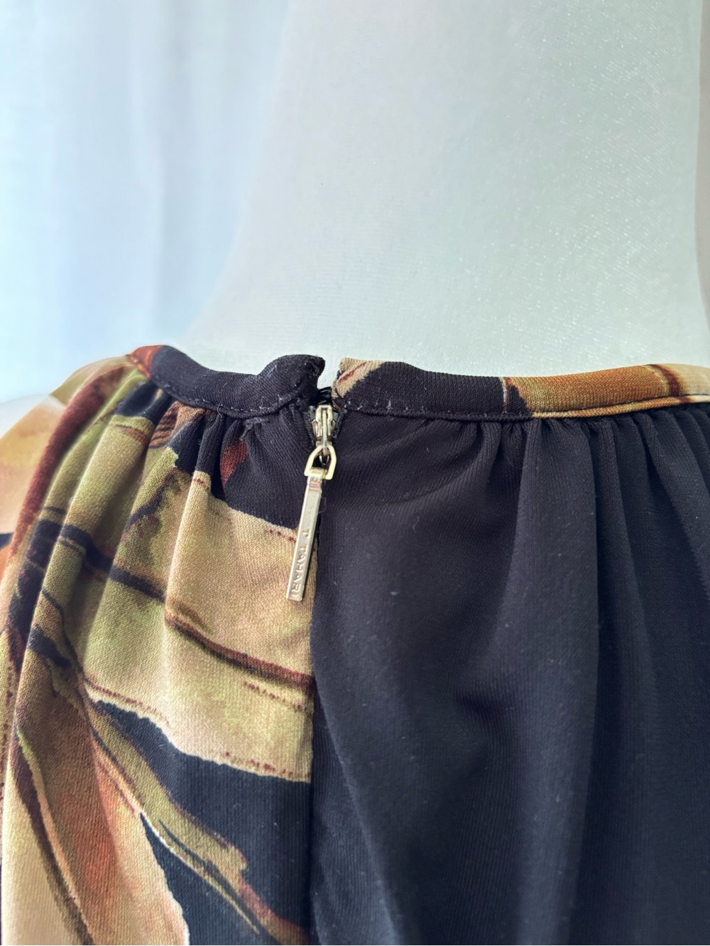T Tahari Black Floral Halter Jumpsuit - Picture 4 of 6